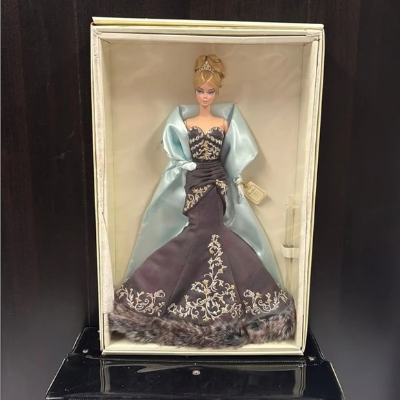 Barbie Elegant Evening Doll - Blue and Brown Gown